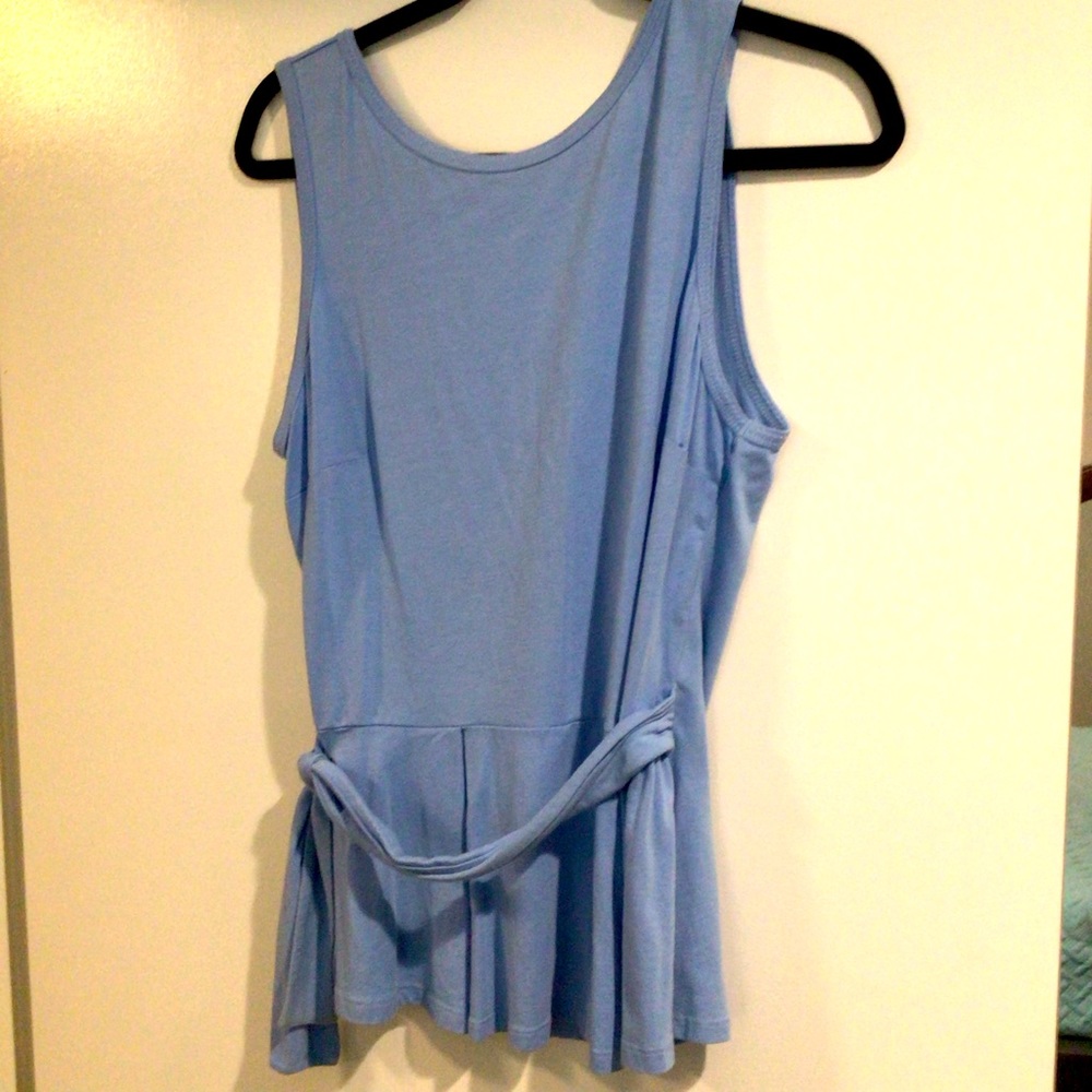 Anthro‎pologie Ettitwa Light Blue Open Back Wrap Size L